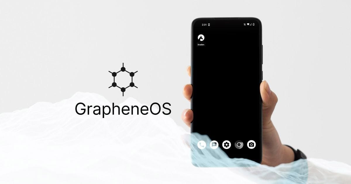 GrapheneOS logo leaving France
