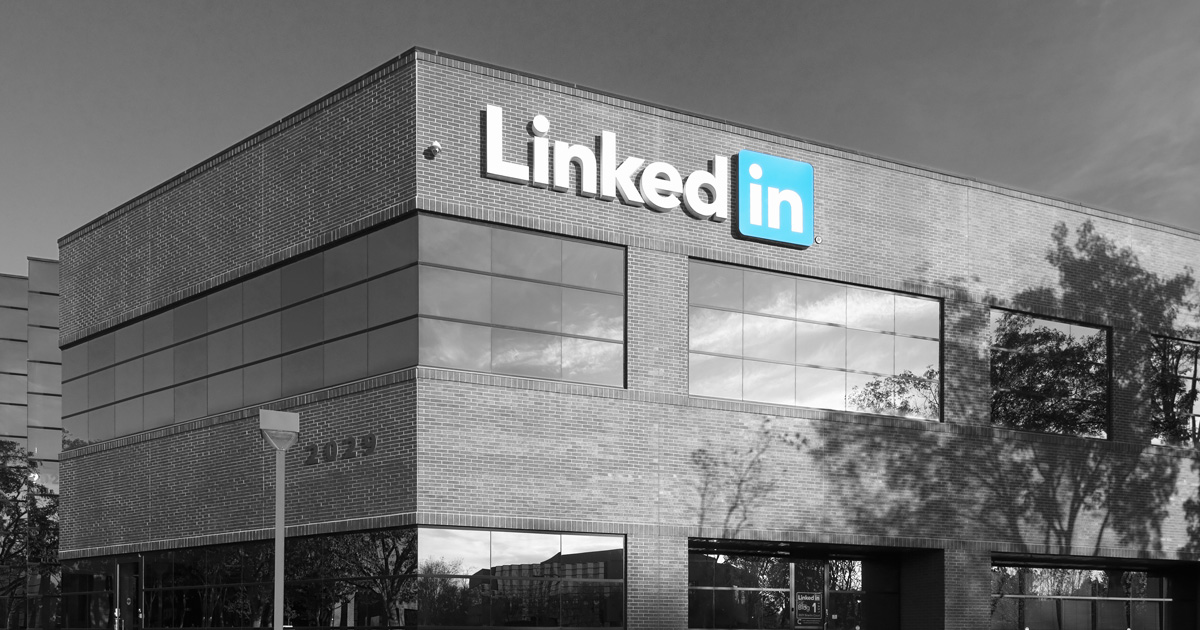 Chrome DevTools showing flood of failed extension requests on LinkedIn