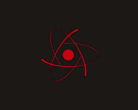 Broken React logo with Chinese flag overlay