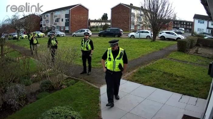 UK police arresting someone for online speech